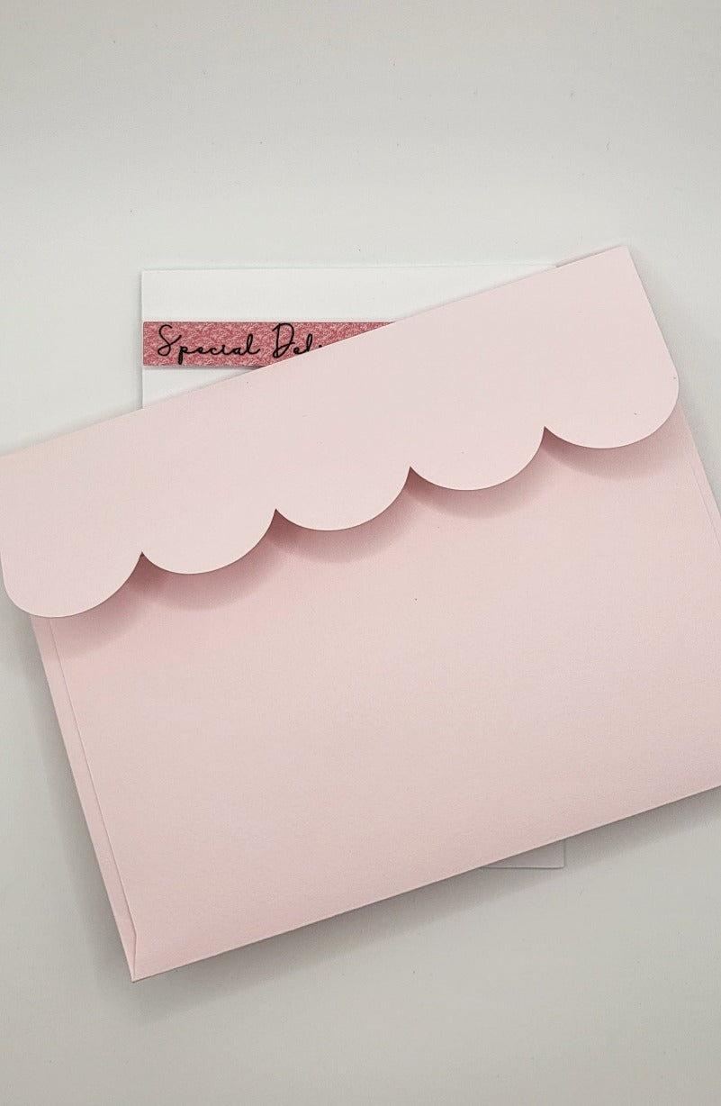 Pink Special Delivery Baby Shower Card