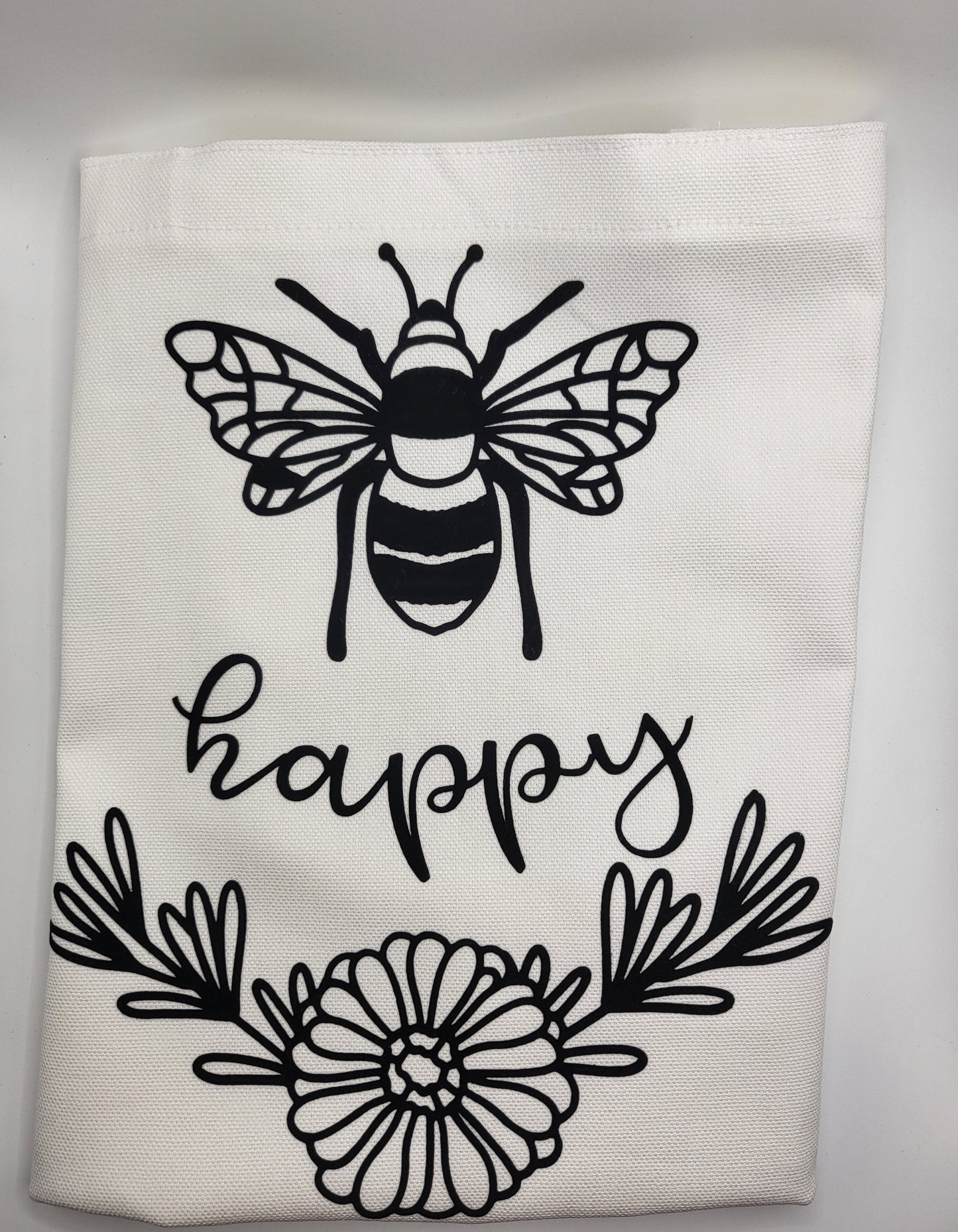 Be  Happy Canvas Tote