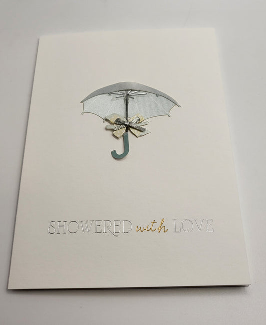 Vintage Pure Love Baby Shower Card