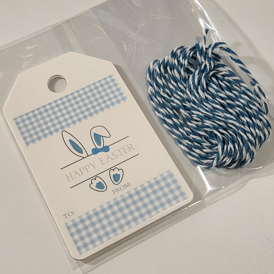 Gingham Bunny Gift Tags