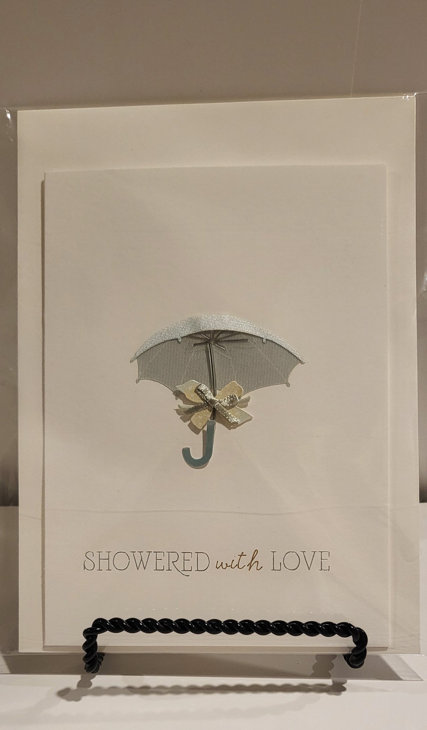 Vintage Pure Love Baby Shower Card