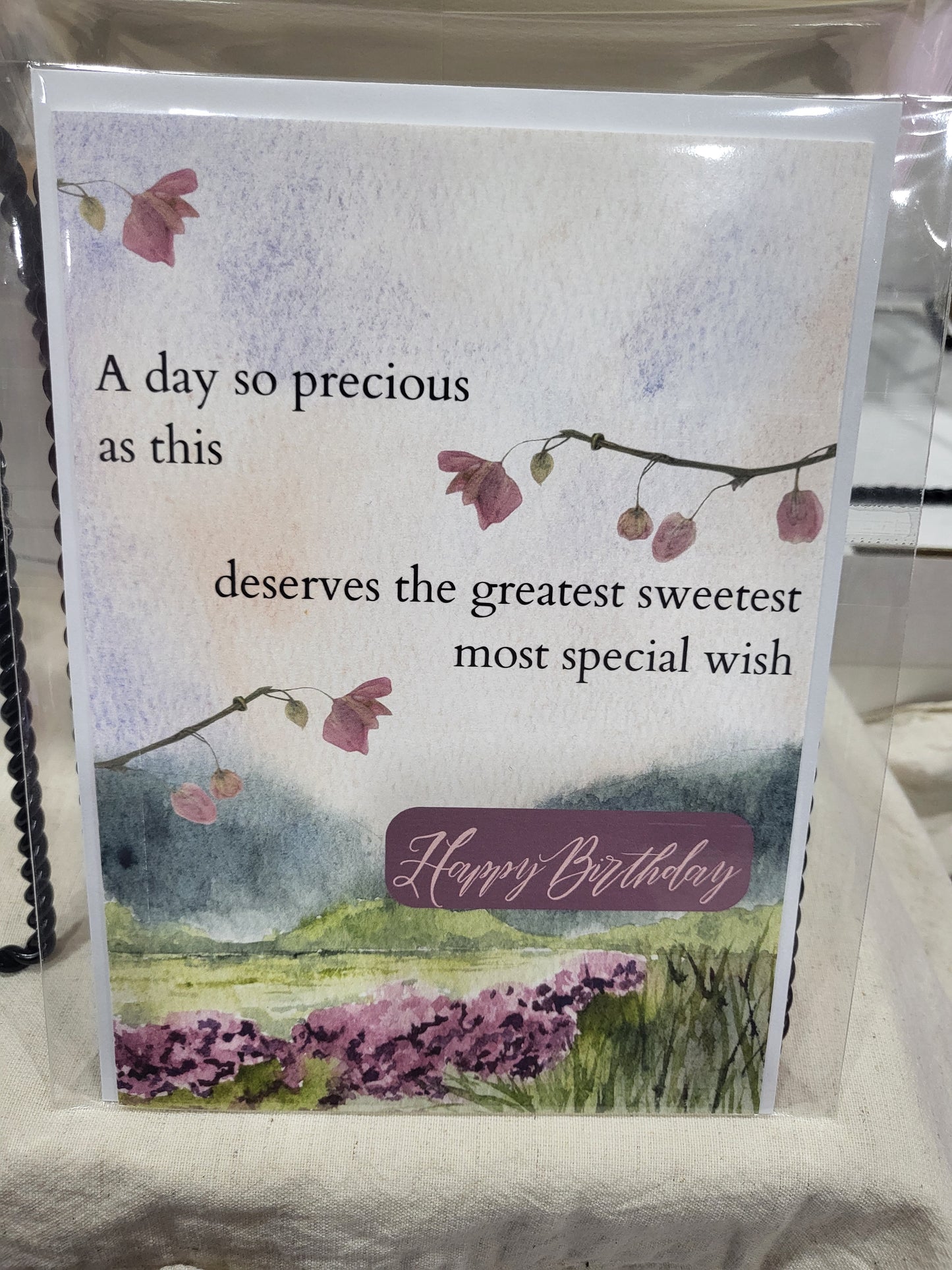 Spring Meadow Birthday Card