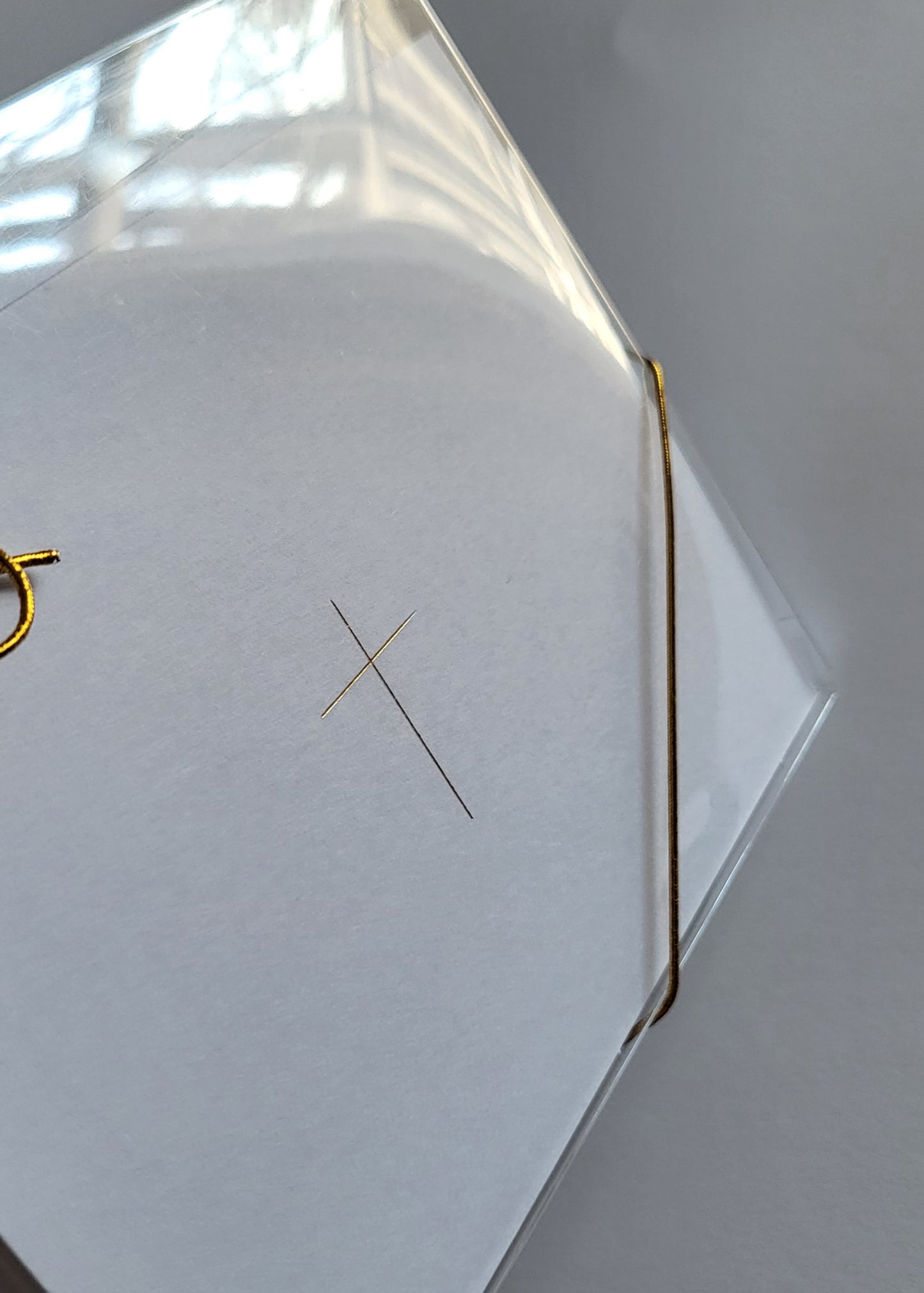 Gold Foil Cross Folded Notecard Set