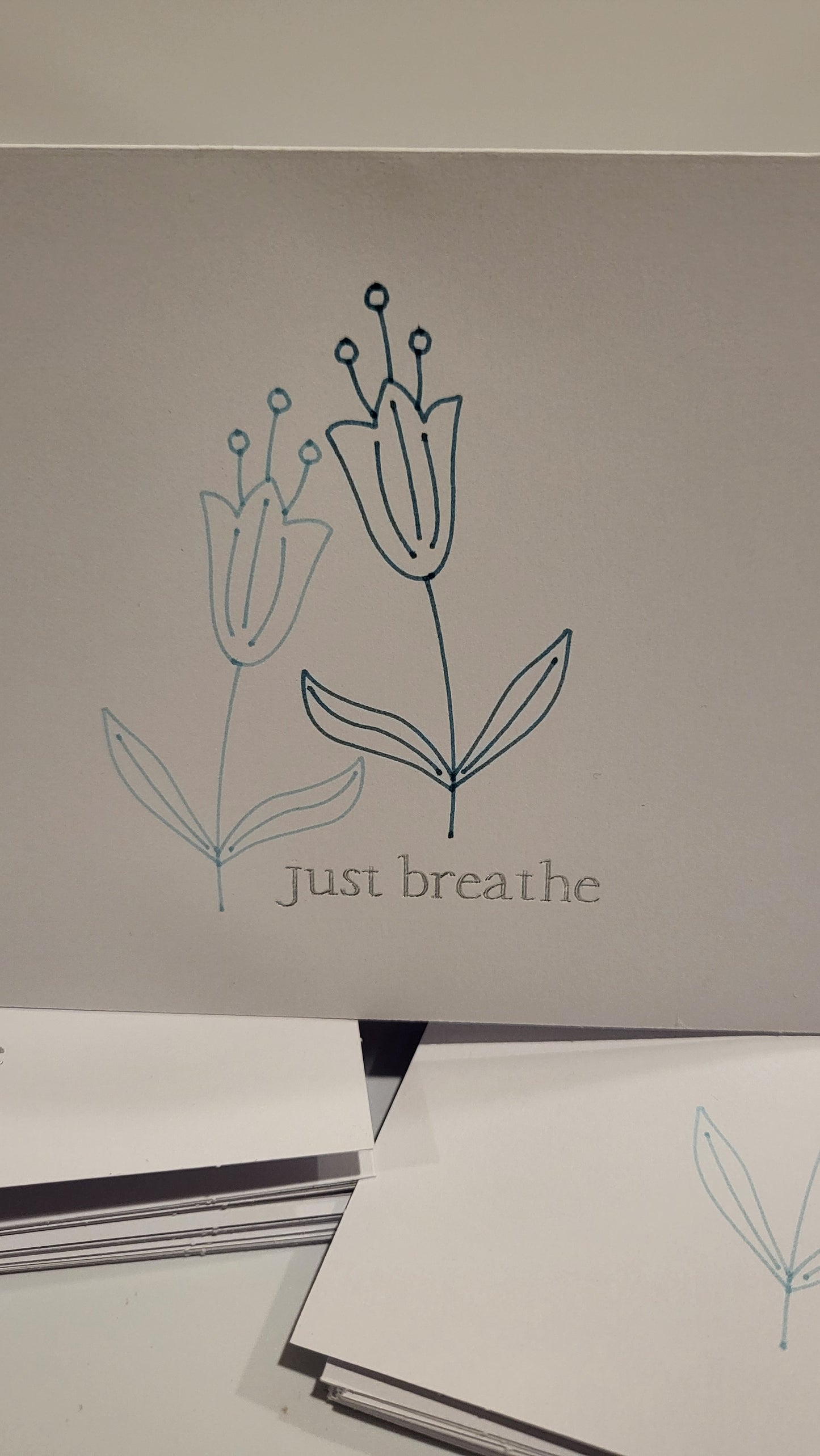 Just Breathe Folded Notecard Set