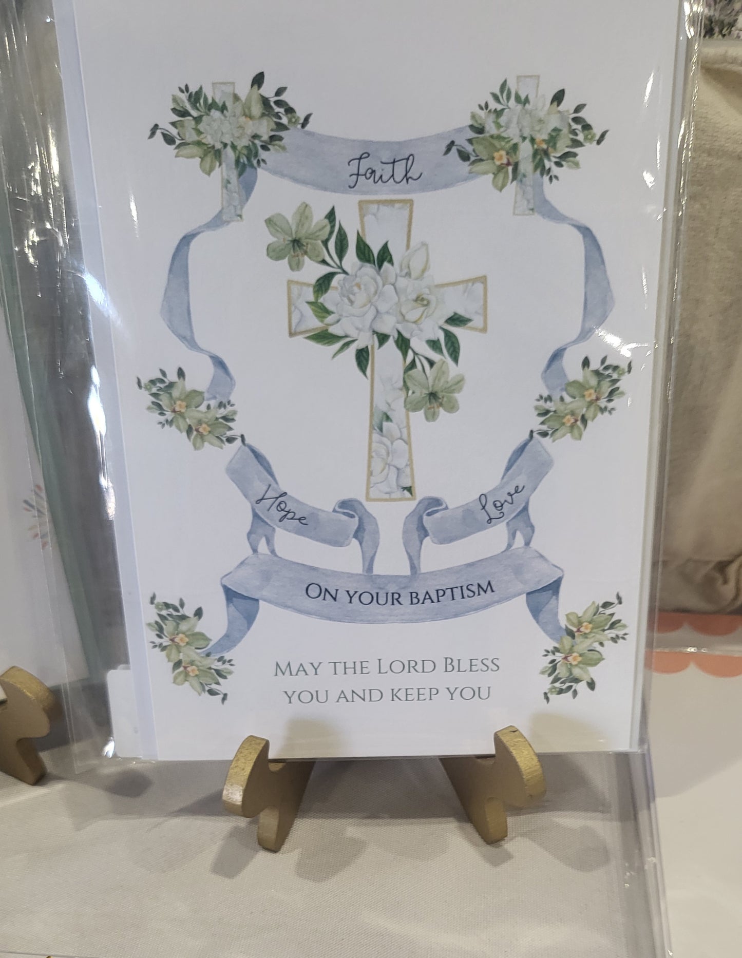 Cross Baptism Card