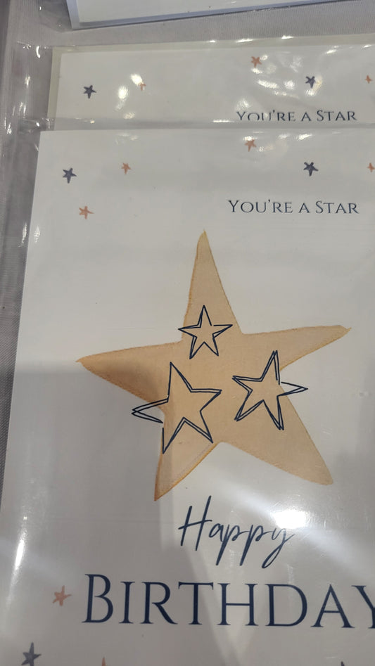 Star Birthday Card