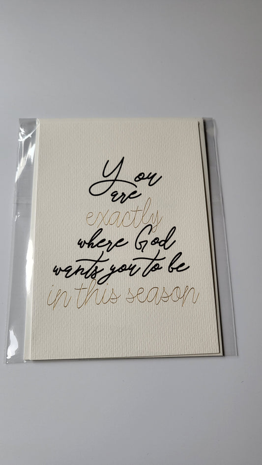 You Are Encouragement Card