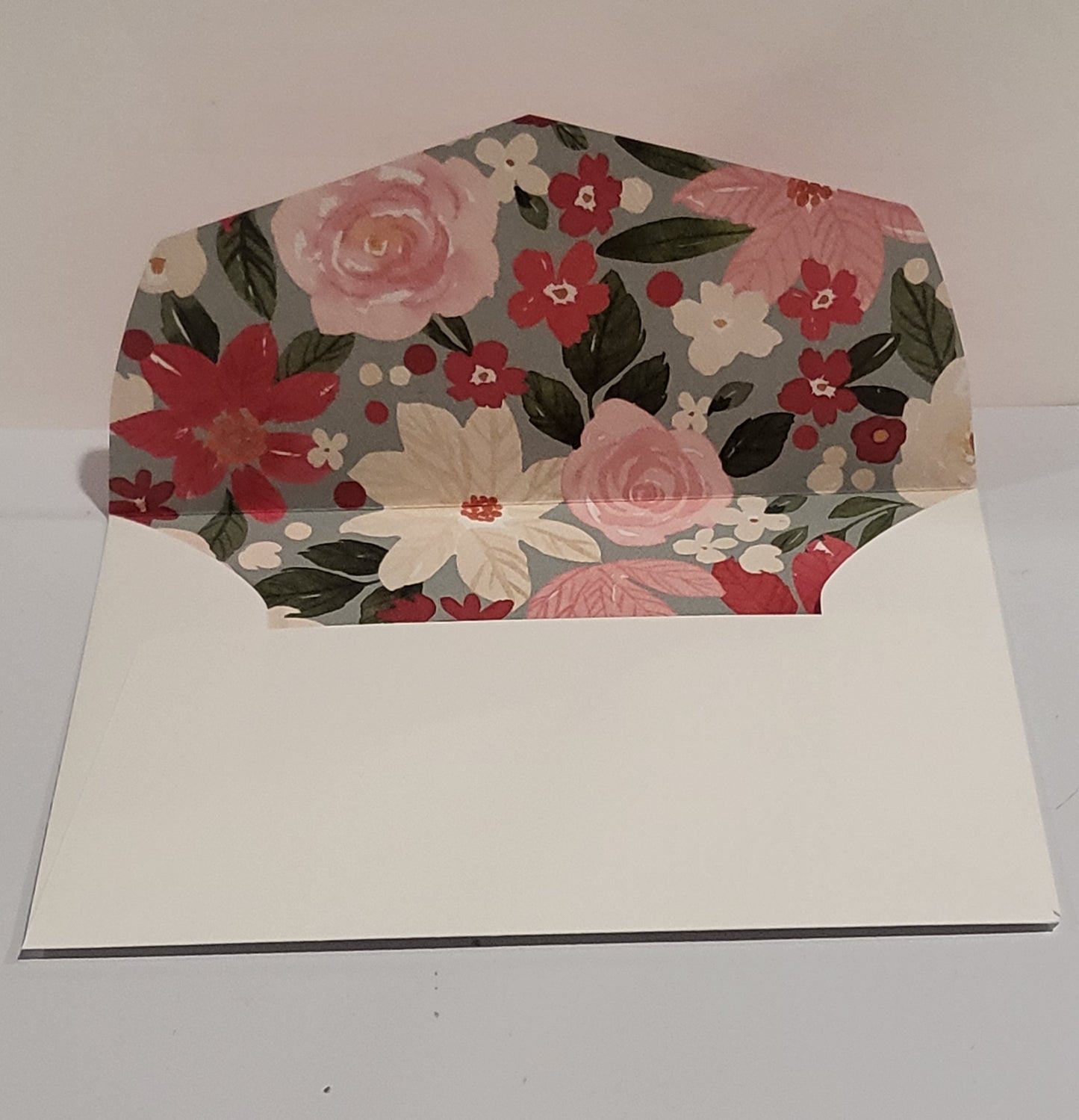 Poinsettia Holiday Christmas Card