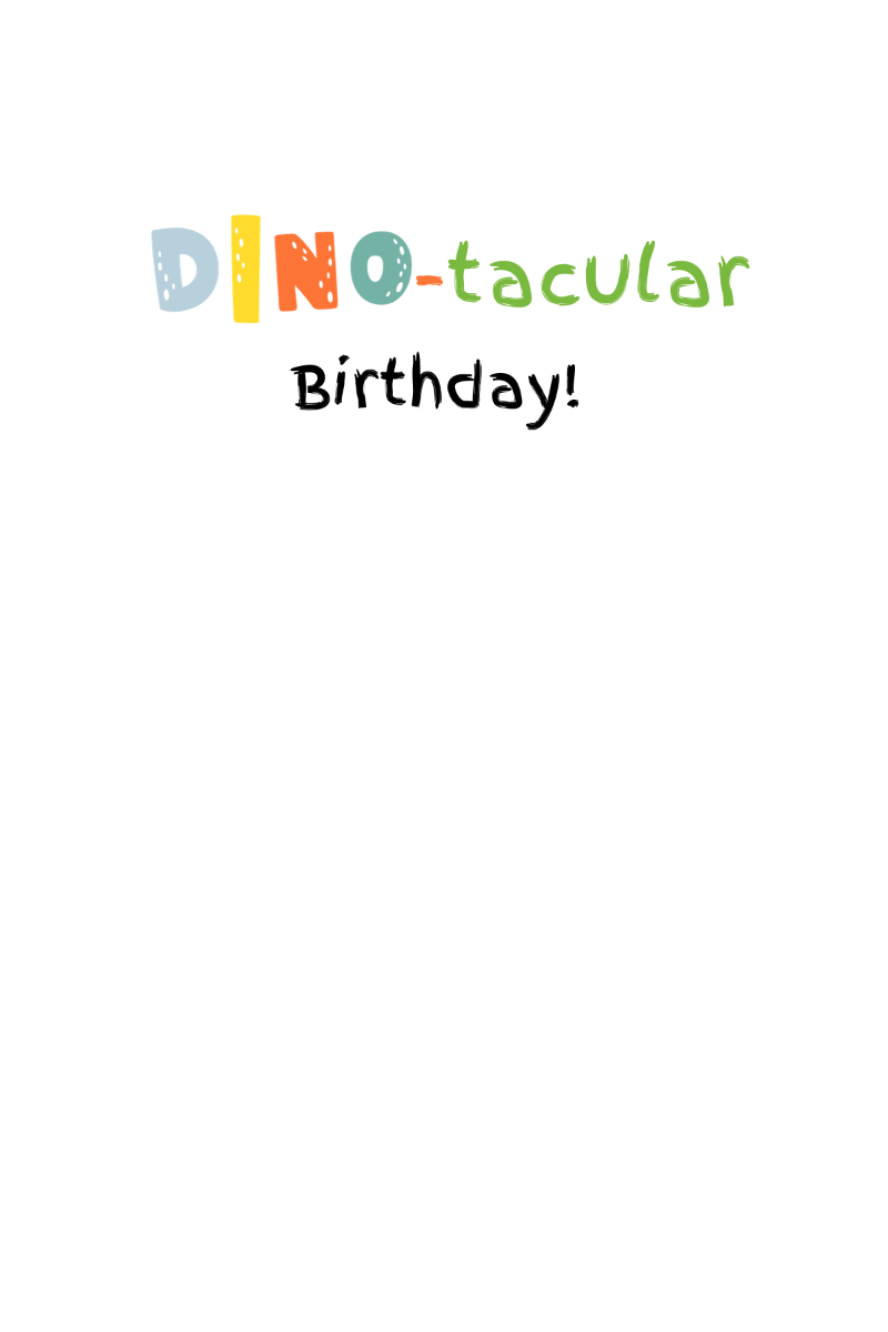 Dino Birthday Card