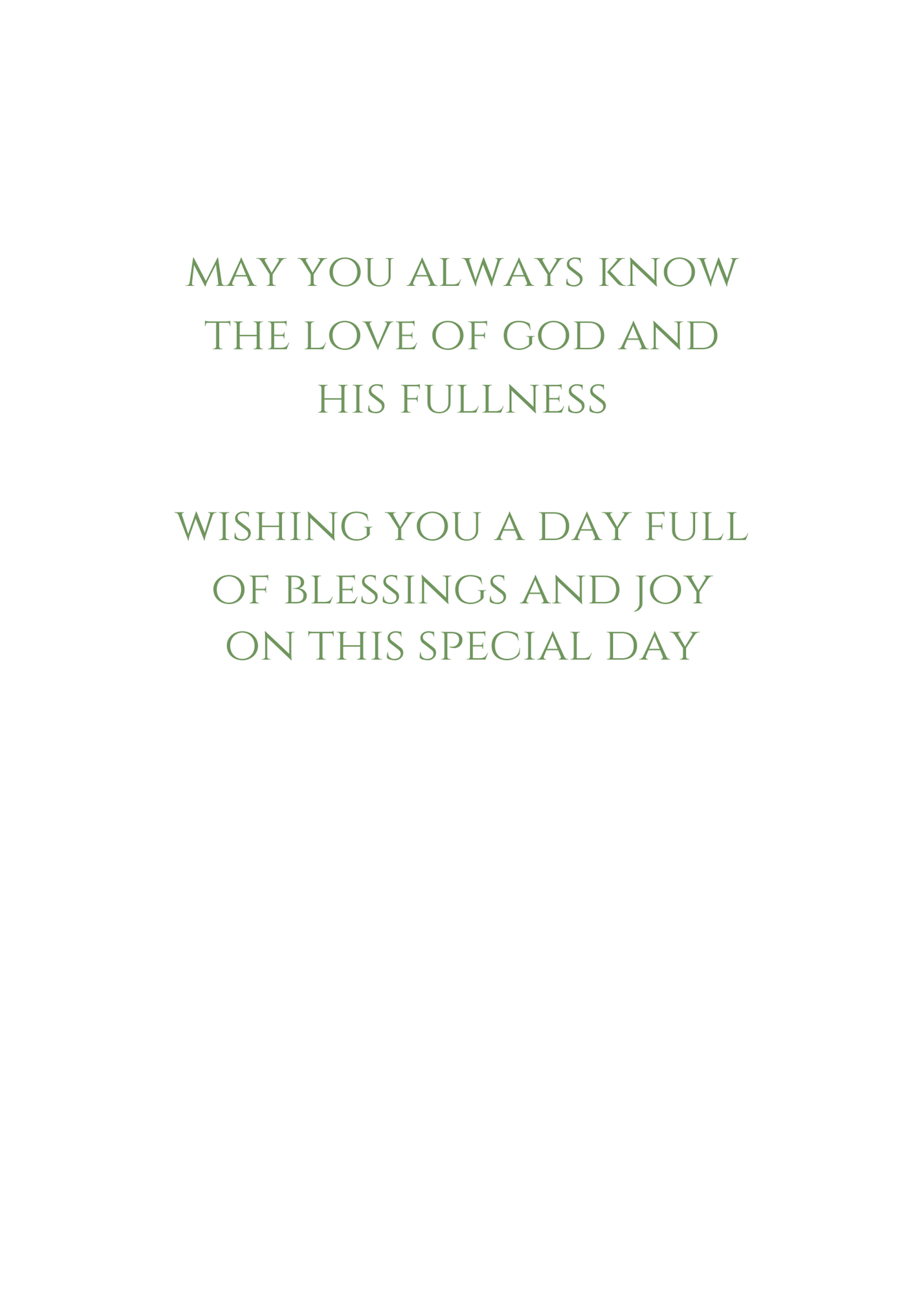 Cross Baptism Card