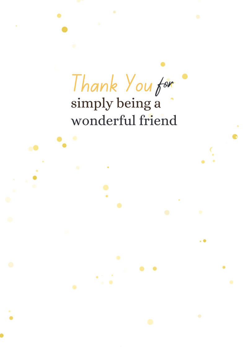 Yellow Thank You Card