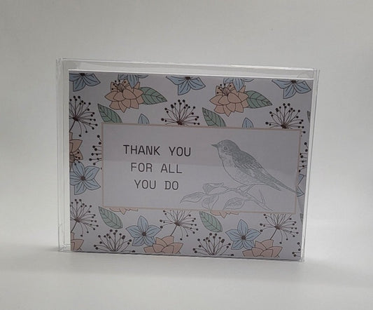 Bird Folded Notecard Set