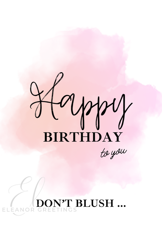 Blush Birthday Card