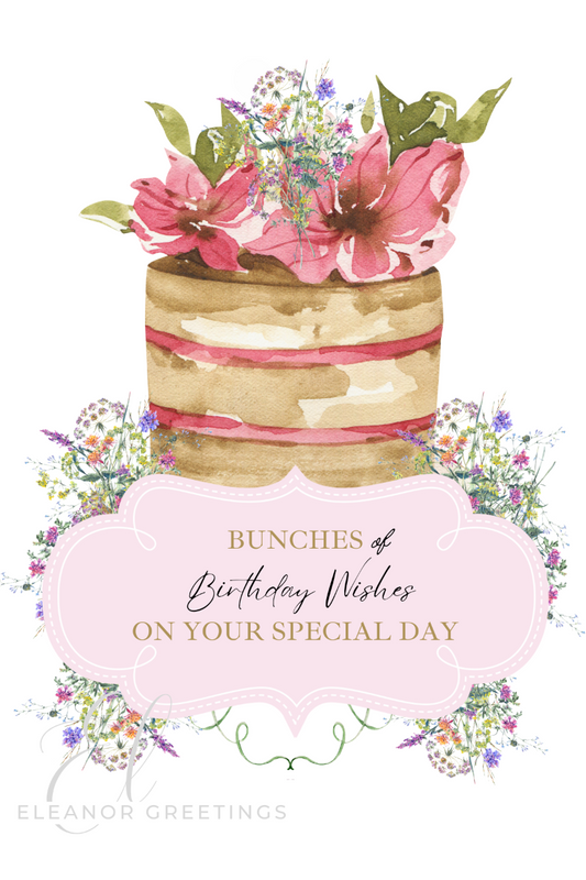 Bunches of Wishes Birthday Card