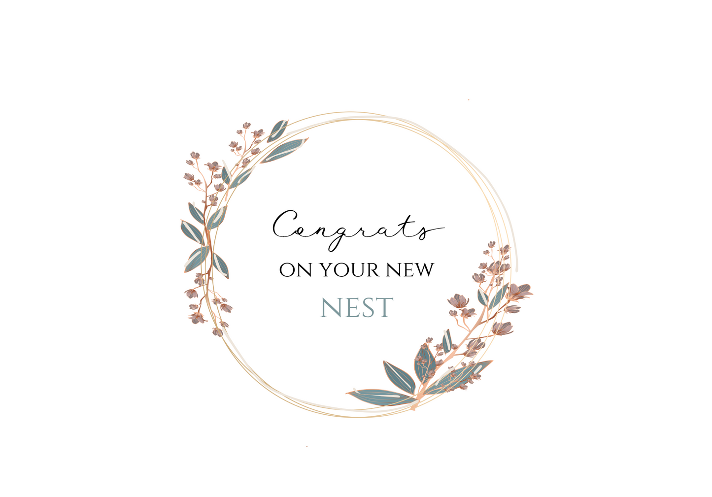 New Nest Wreath Notecard