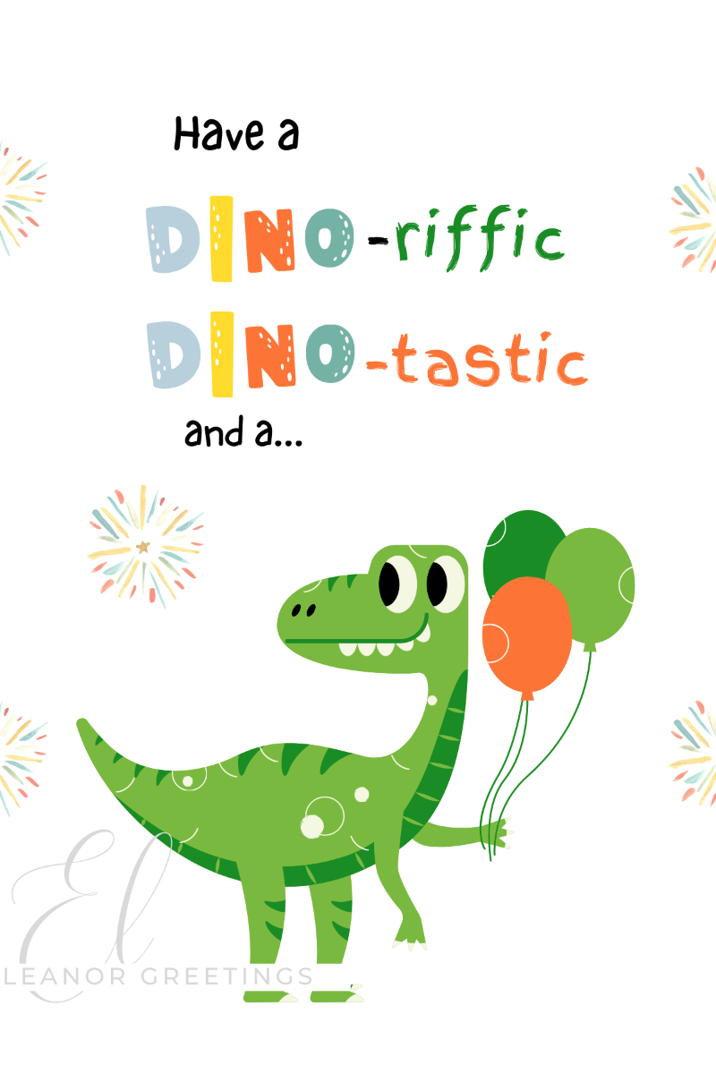Dino Birthday Card