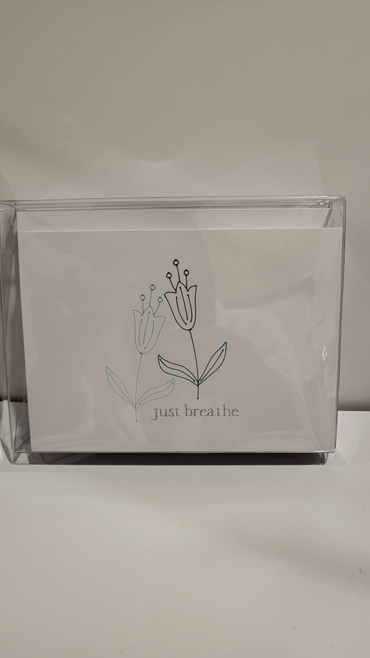 Just Breathe Folded Notecard Set
