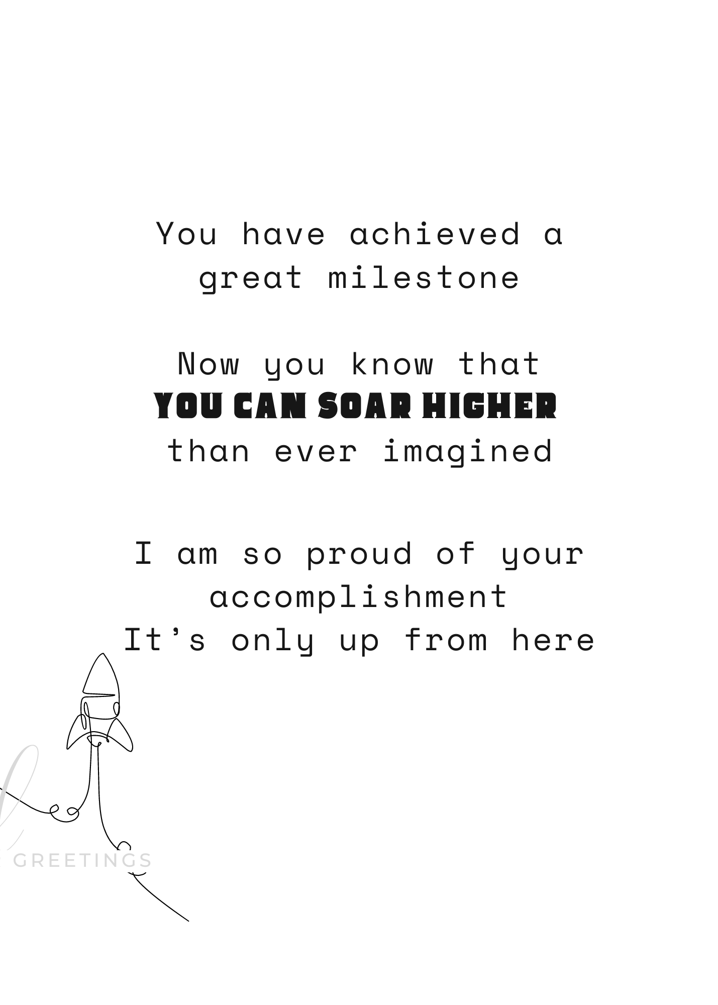 No Limit Graduation Card
