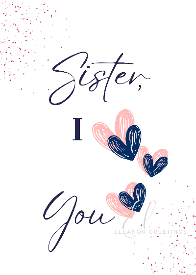 Sister Love Thinking of You Card