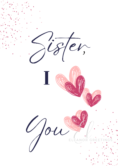 Sister Love Thinking of You Card