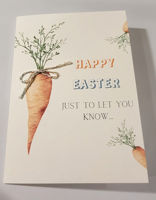 Carrot Easter Card