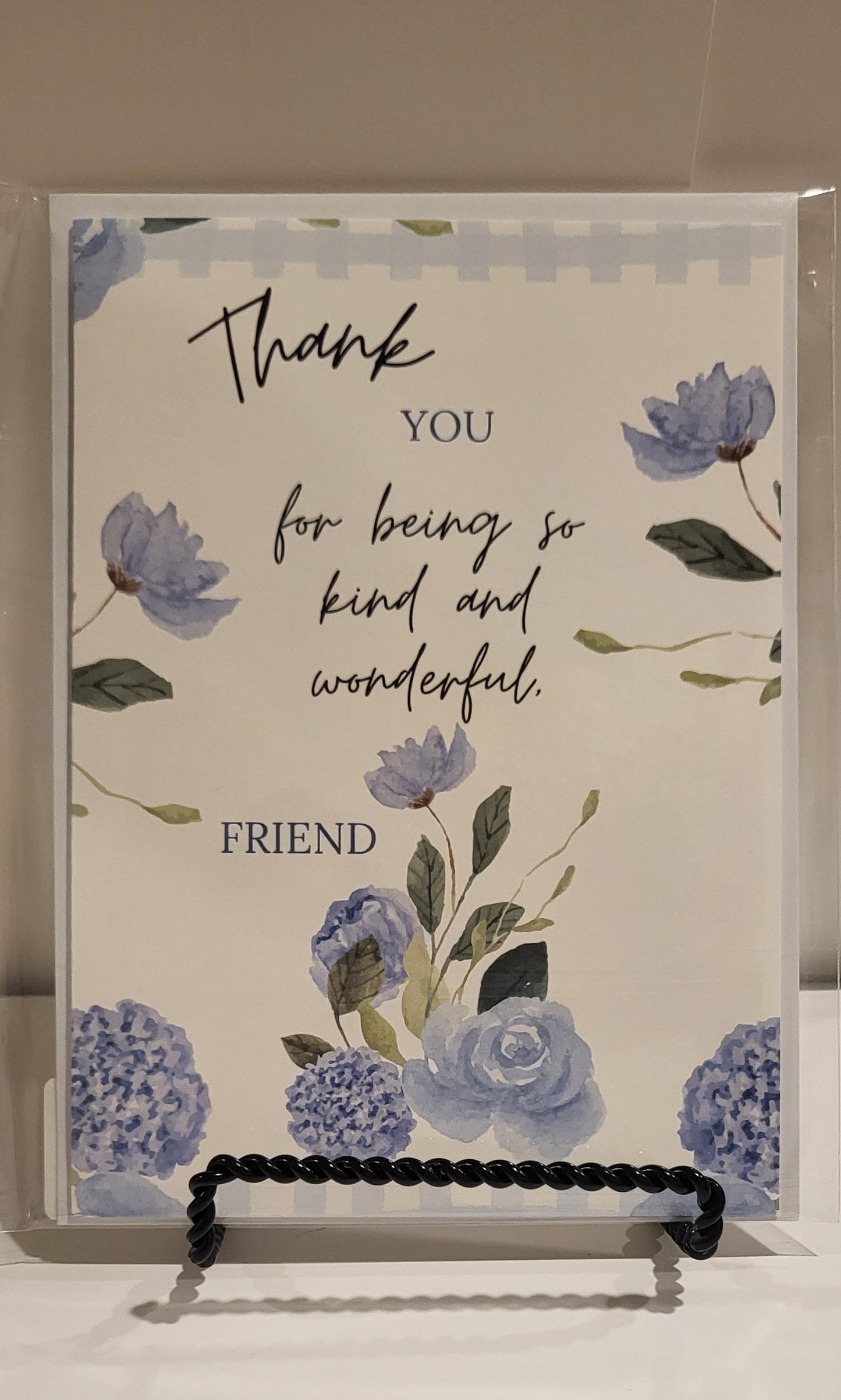 Blue Thank You Card