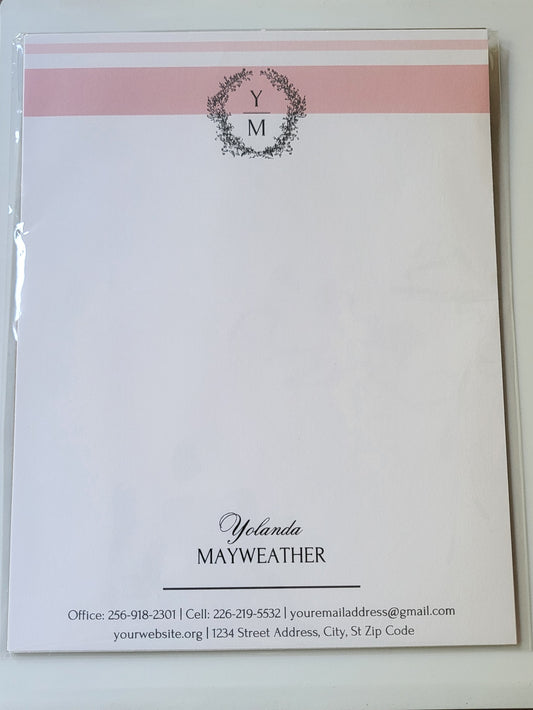 Elegant Monogram Letterhead