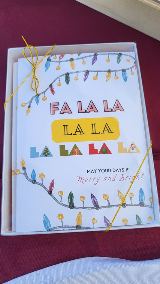 Fa La La Christmas Card Holiday Box Set