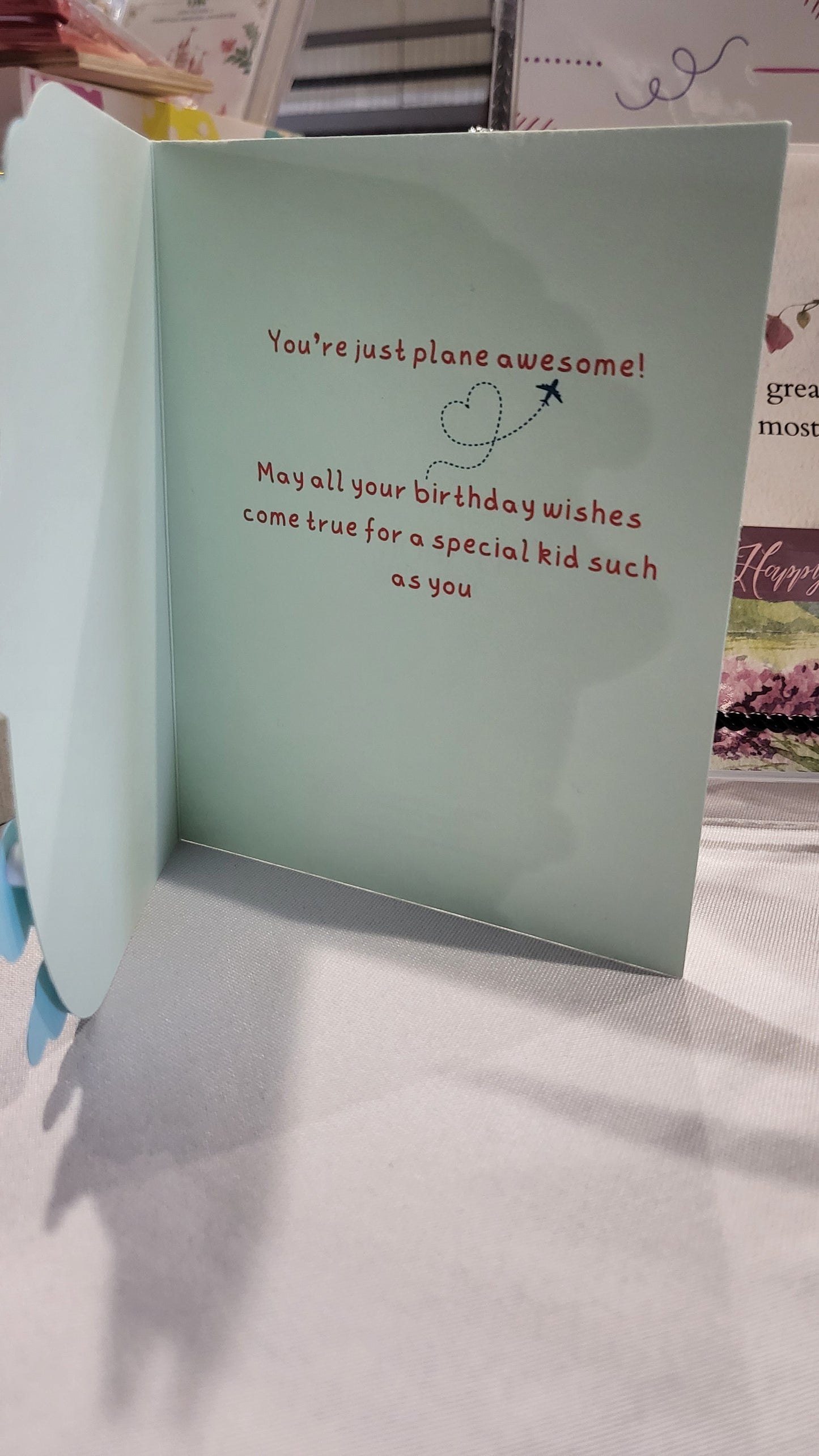 Plane Birthday Card