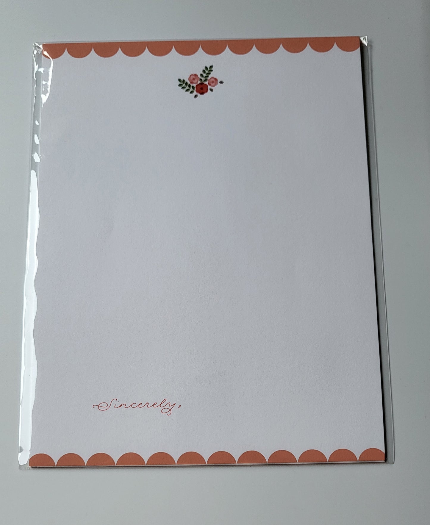 Pink Floral from the Desk of Letterhead