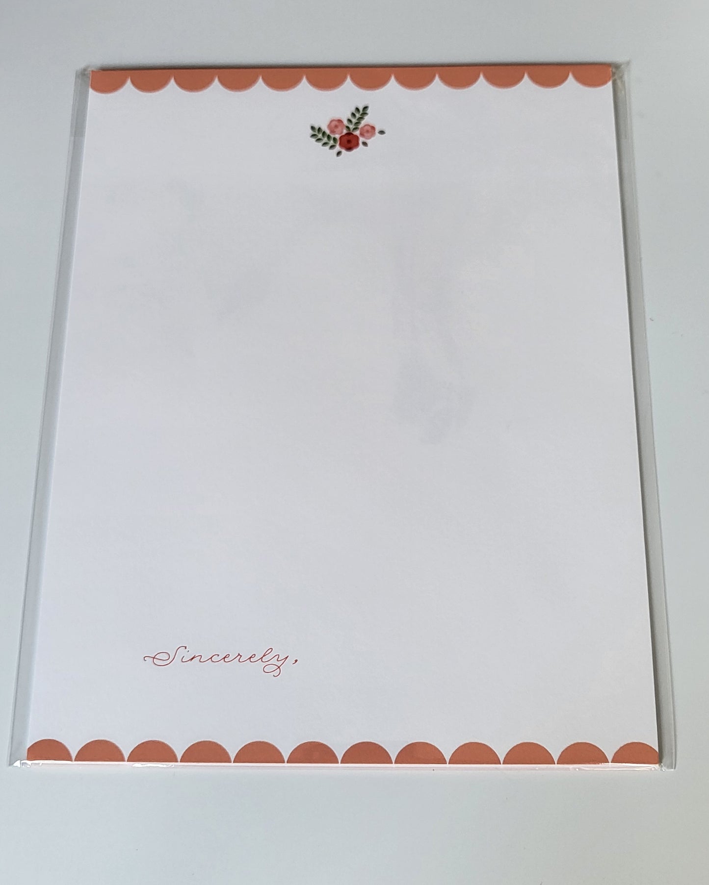 Pink Floral from the Desk of Letterhead