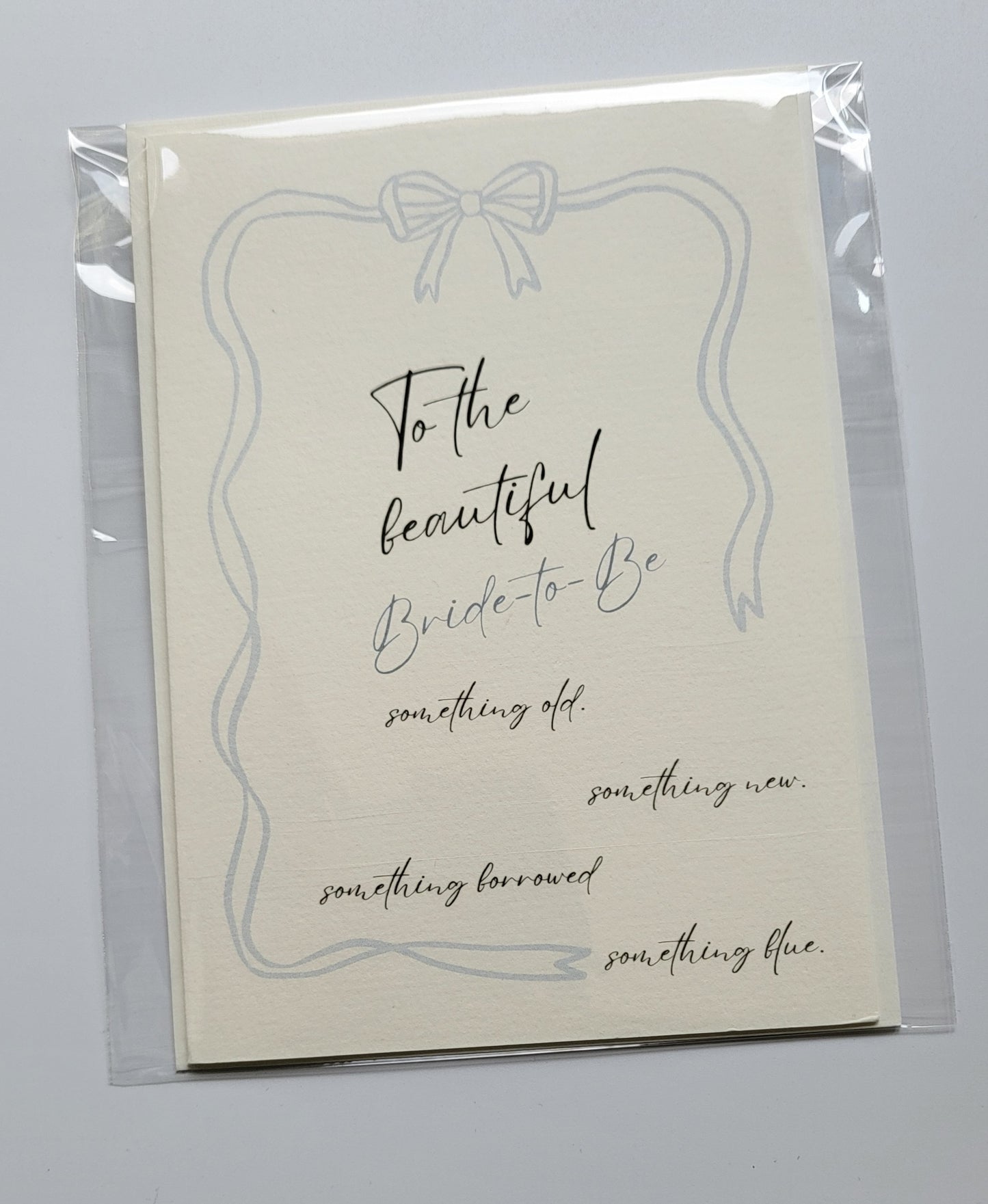 Something Blue Bridal Shower Card