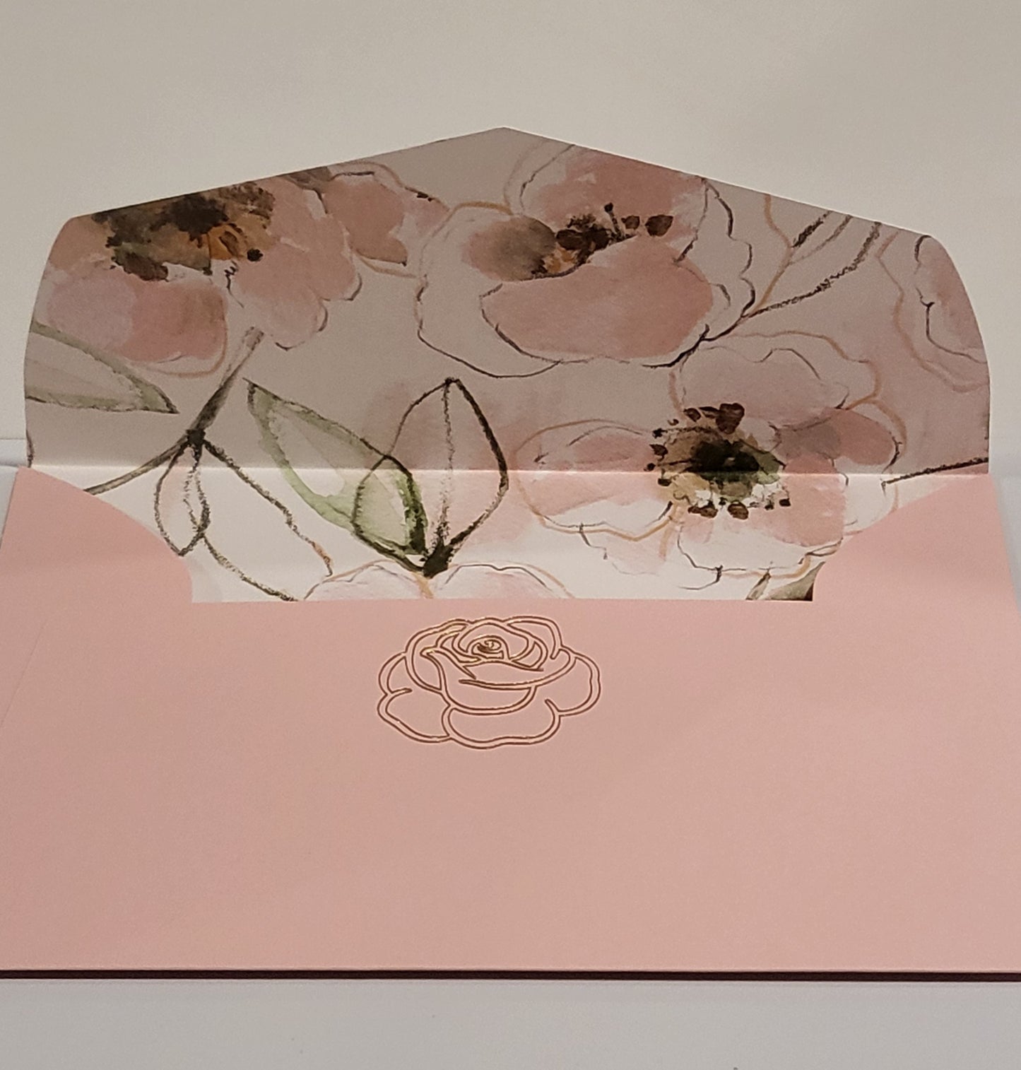 Pink Floral Envelope