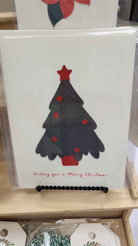 Red Shimmer Holiday Card