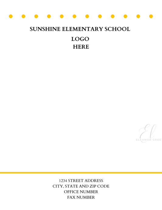 Minimalistic Dots Letterhead